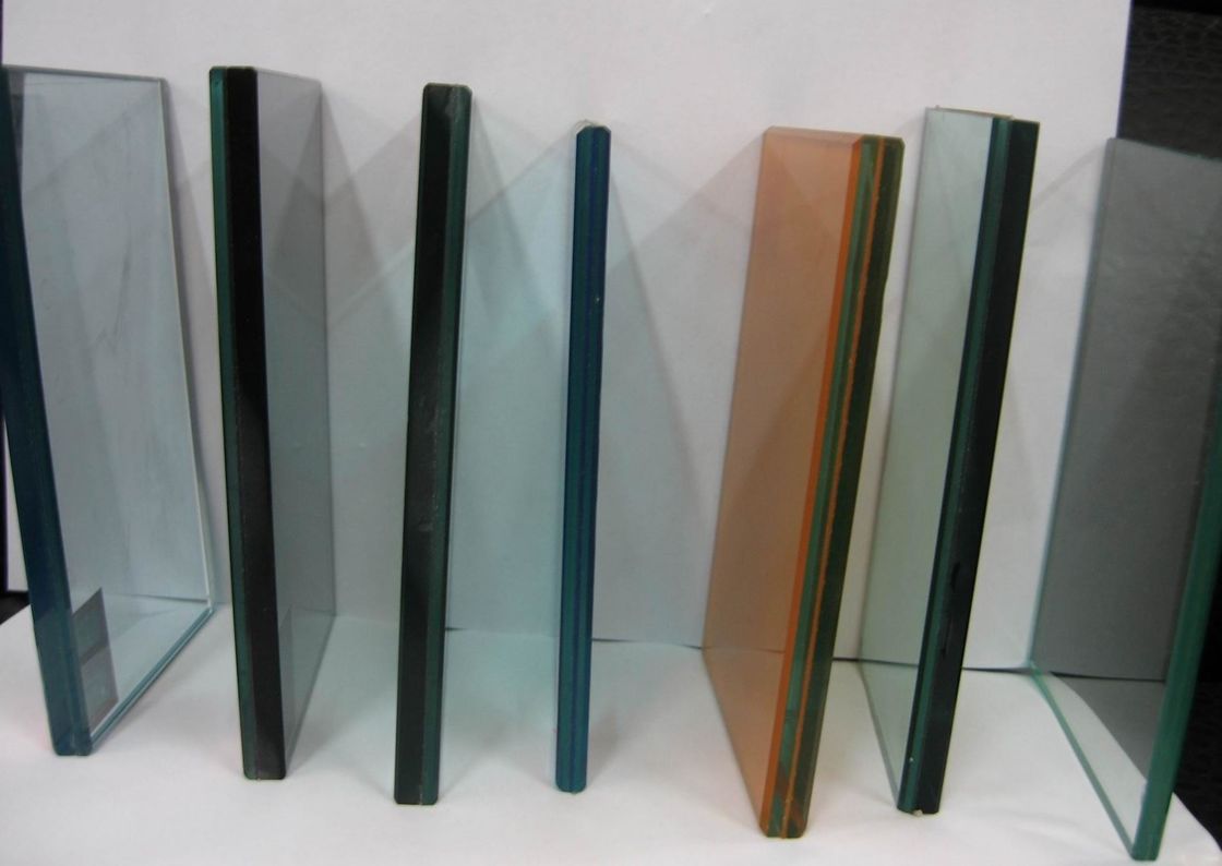 6.38mm/8.38mm/10.38mm/12.38mm PVB กระจกละเอียดความร้อน ขนาดตามสั่ง