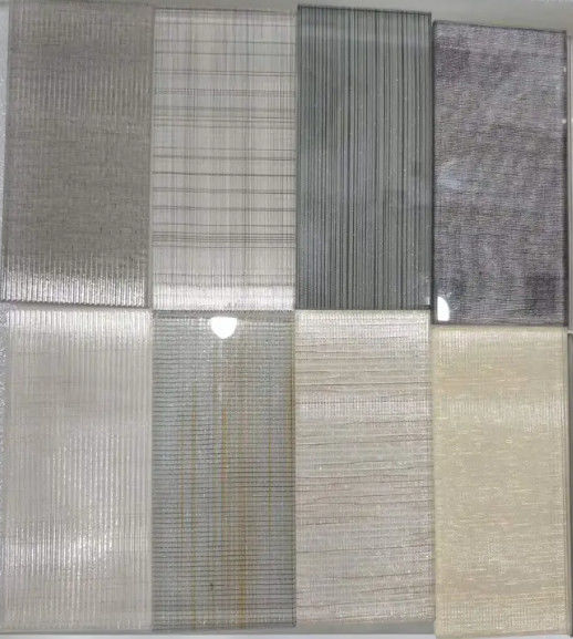 กระจกเฉพาะเจาะจงใส สี Mesh กระจกสาย laminated สําหรับตกแต่งภายใน