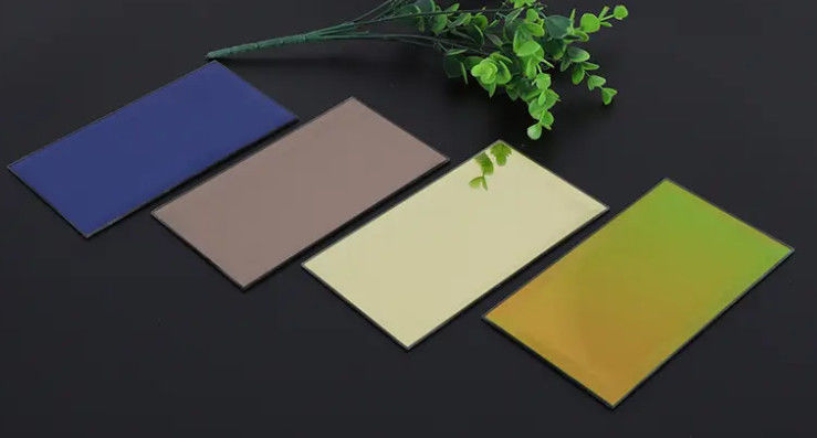 กระจกสะท้อนสีแบบสแตนดาร์ด ทนทานแบบพิเศษ สําหรับตกแต่งอาคาร